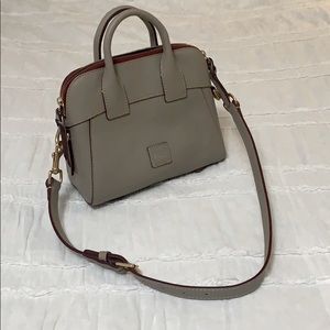 Dooney & Bourke Florentine Leather Gray Crossbody